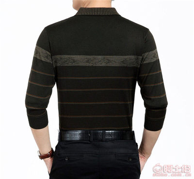 【秋款男式翻領長袖針織衫2017中年男士體恤衫爸爸打底衫廠家直銷大-8730】桐鄉(xiāng)市濮院淺琪針織制衣廠 - 產(chǎn)品庫