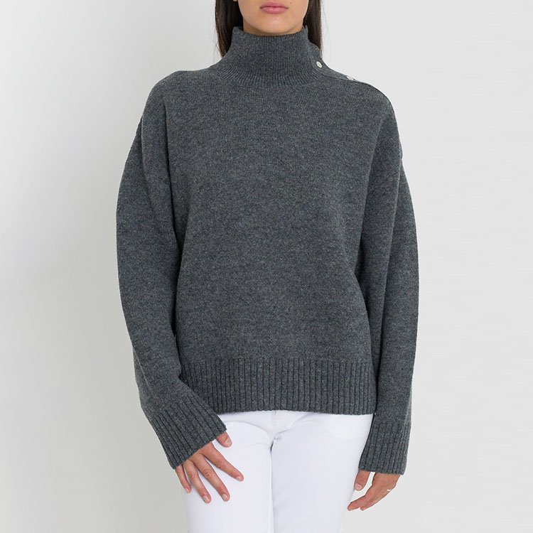 CELINE 18年秋冬灰色高領針織衫 經典重塑的秋冬風范